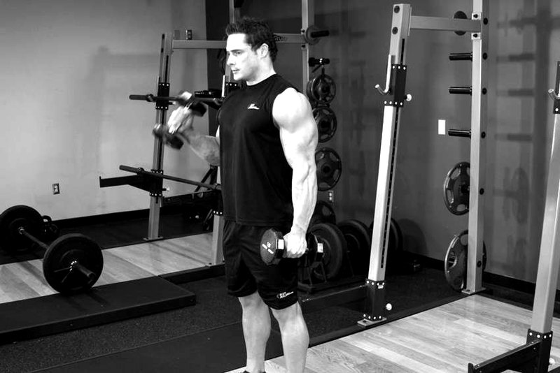 Alternate Hammer Curl — start position demonstration photo
