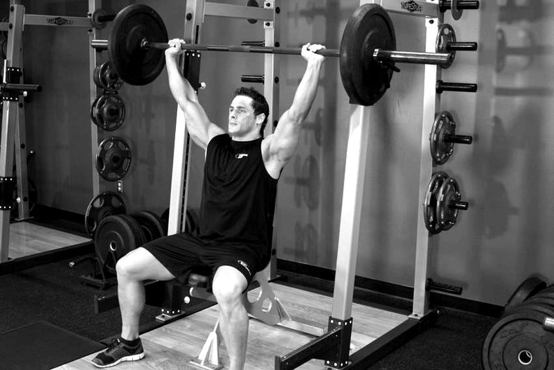 Barbell Shoulder Press — start position demonstration photo
