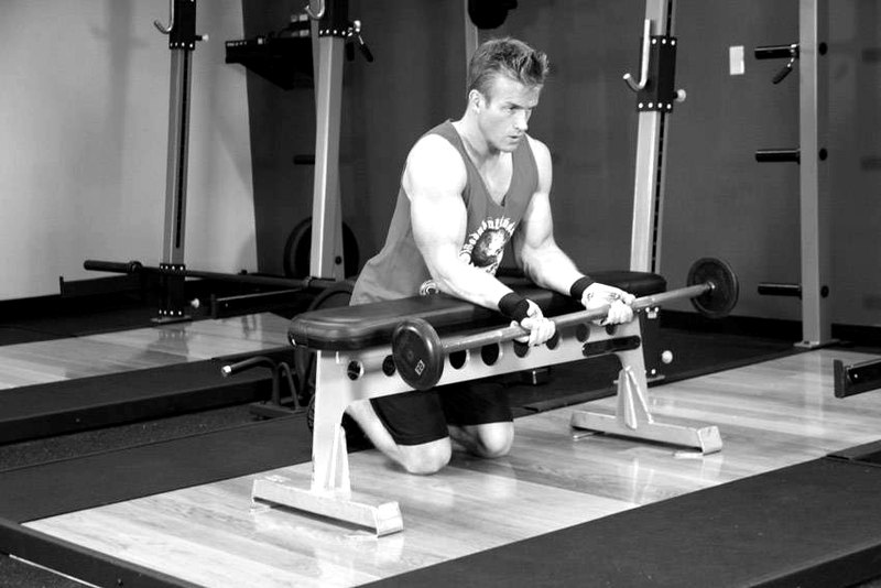 Barbell Wrist Curl — start position demonstration photo