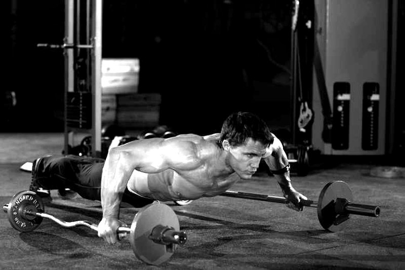 Bodyweight Flyes — end position demonstration photo