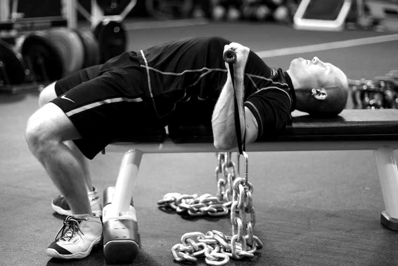 Chain Press — start position demonstration photo