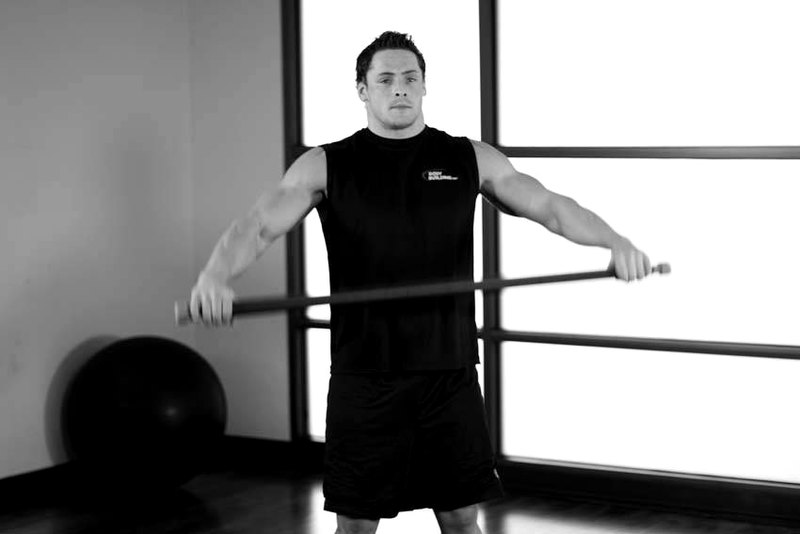 Chest And Front Of Shoulder Stretch — start position demonstration photo