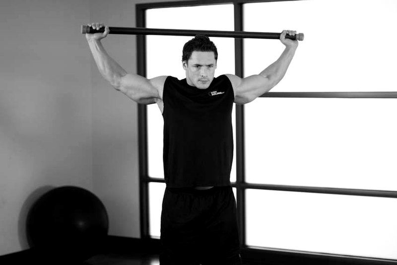Chest And Front Of Shoulder Stretch — end position demonstration photo