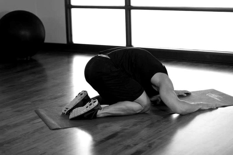Child's Pose — start position demonstration photo