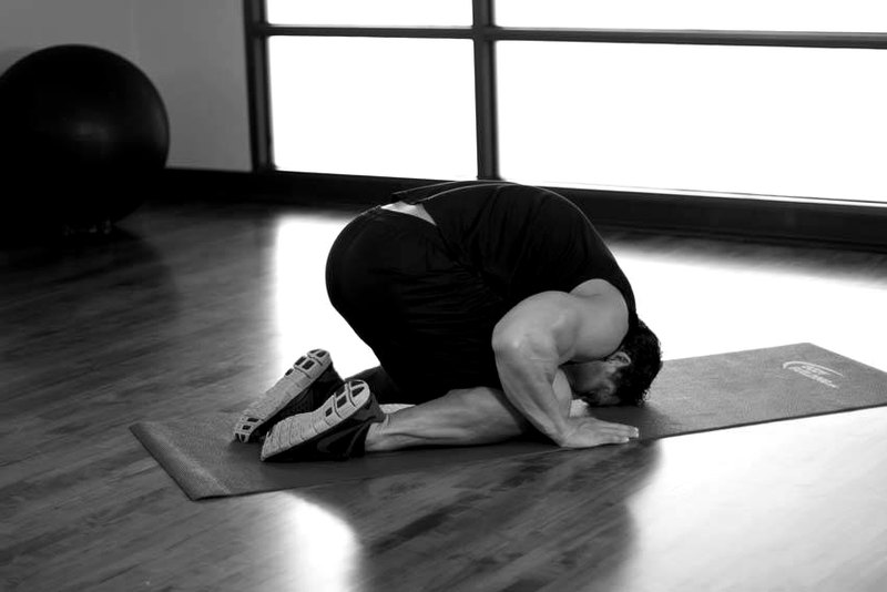 Child's Pose — end position demonstration photo