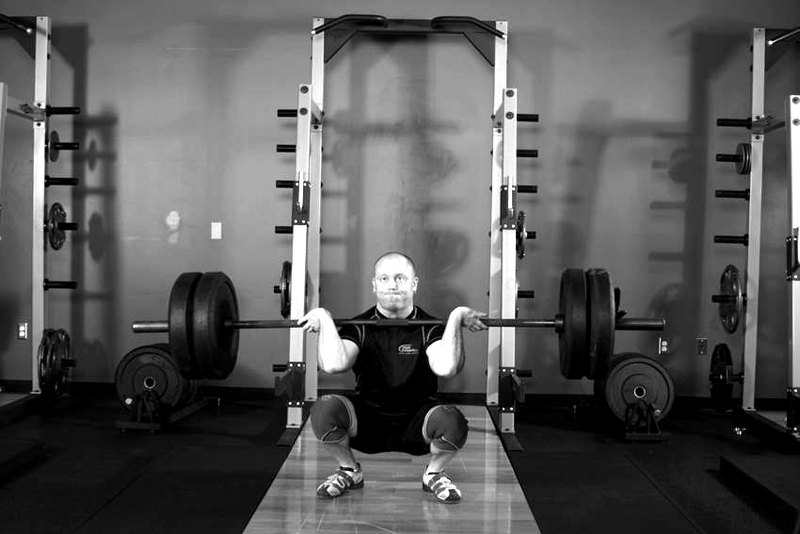 Clean and Jerk — end position demonstration photo