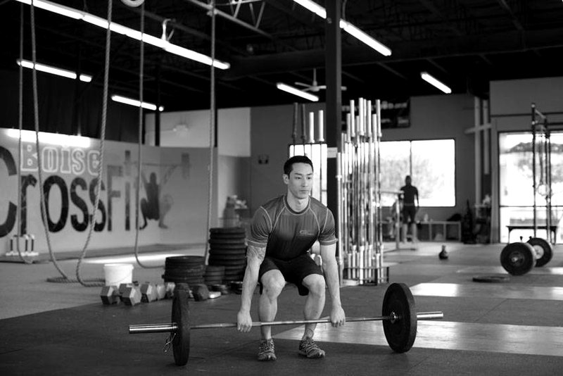 Clean and Press — start position demonstration photo