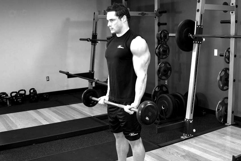 Drag Curl — start position demonstration photo