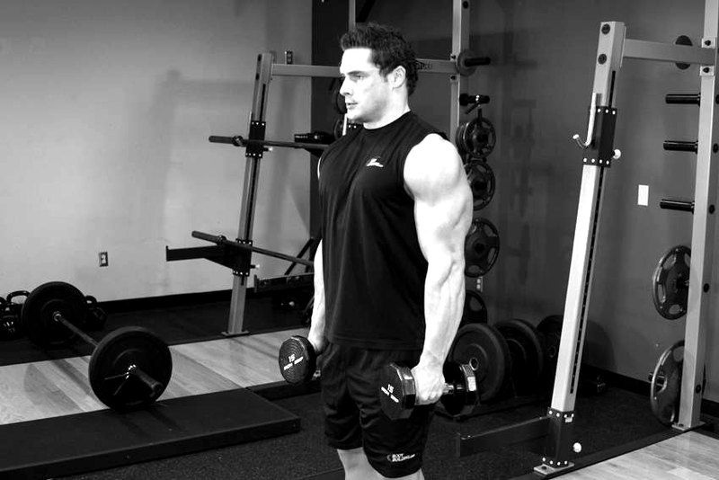 Dumbbell Raise — start position demonstration photo