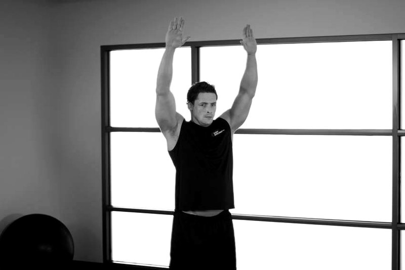 Dynamic Back Stretch — end position demonstration photo