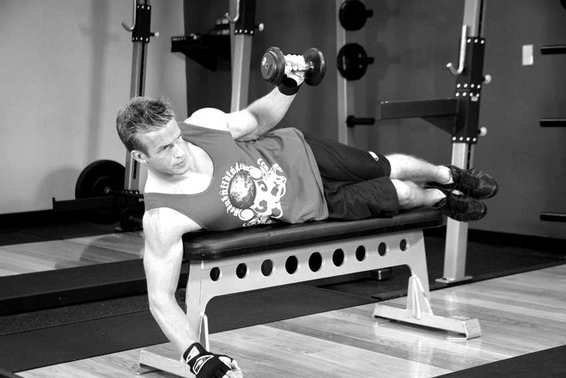 External Rotation — end position demonstration photo