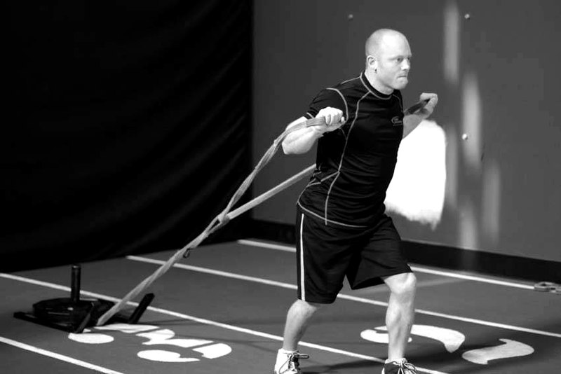 Forward Drag with Press — start position demonstration photo