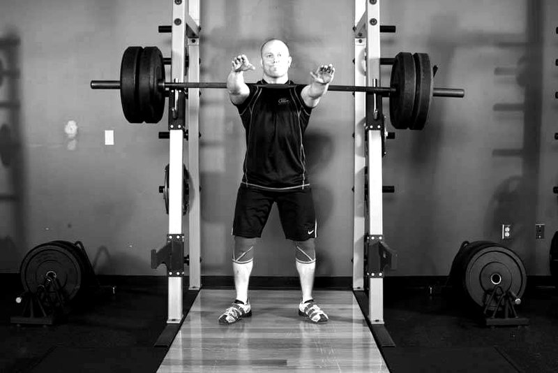 Frankenstein Squat — start position demonstration photo
