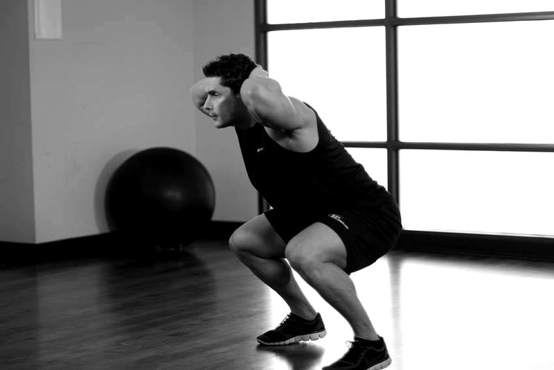 Frog Hops — start position demonstration photo