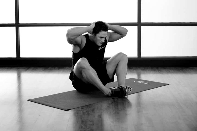 Groin and Back Stretch — start position demonstration photo