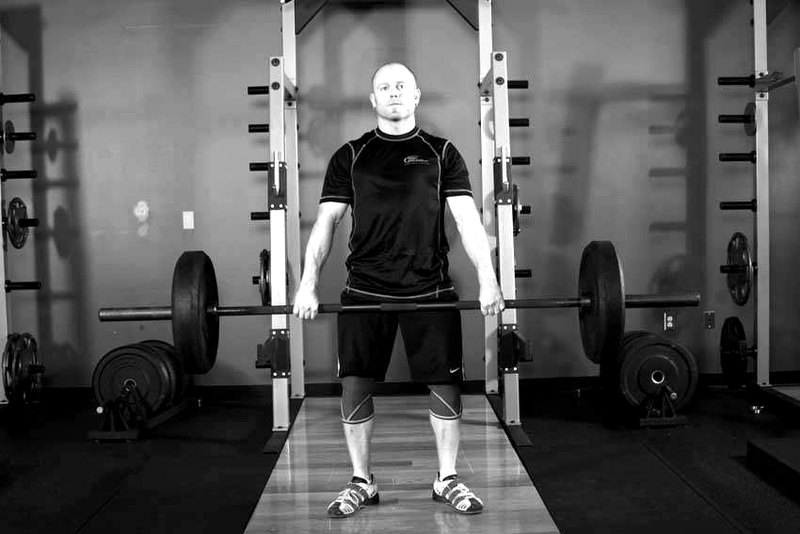 Hang Clean - Below the Knees — start position demonstration photo