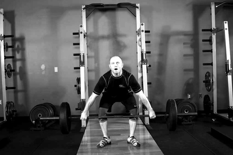 Hang Snatch - Below Knees — start position demonstration photo