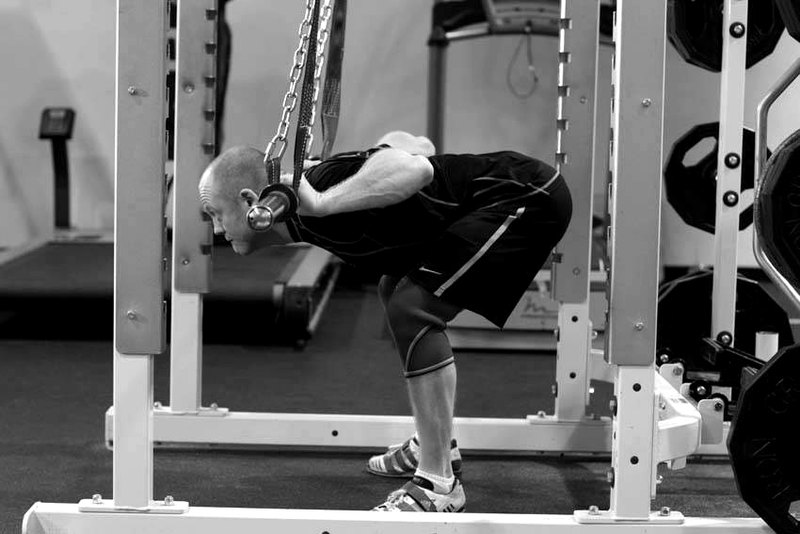 Hanging Bar Good Morning — start position demonstration photo