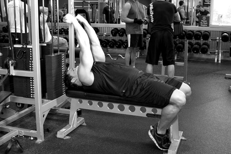 High Cable Curls — start position demonstration photo