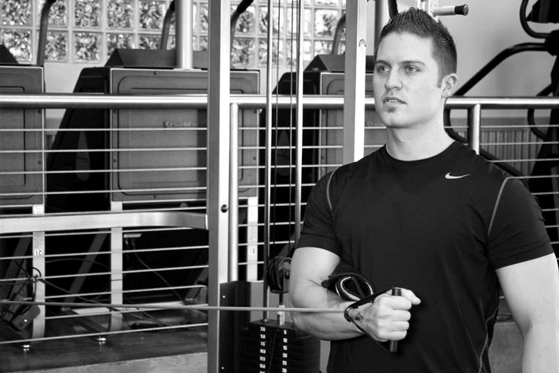 Internal Rotation with Band — end position demonstration photo