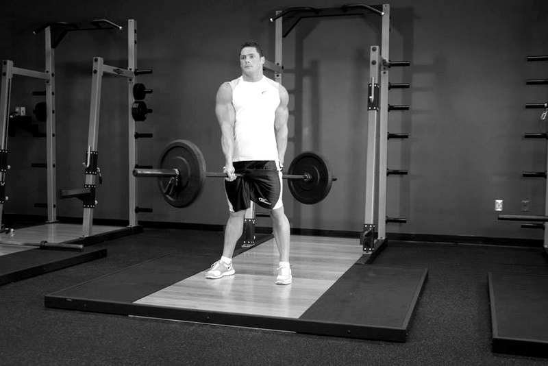 Jefferson Squats — start position demonstration photo