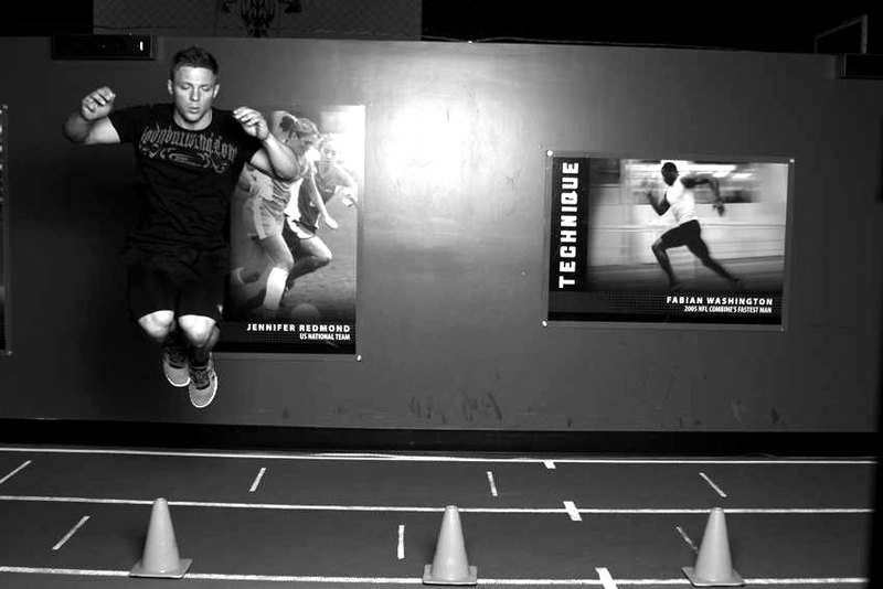 Lateral Cone Hops — end position demonstration photo