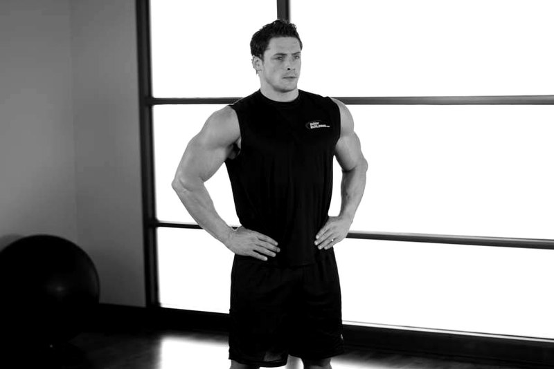 Middle Back Stretch — start position demonstration photo
