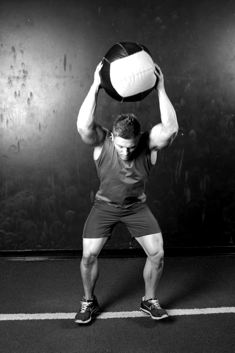 Overhead Slam — end position demonstration photo