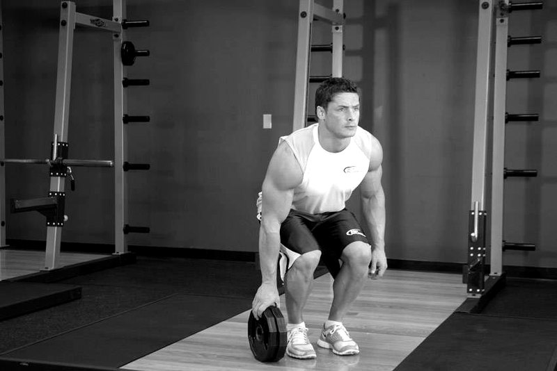 Plate Pinch — start position demonstration photo