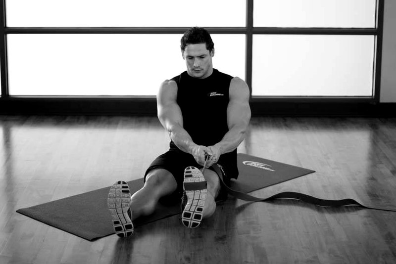Posterior Tibialis Stretch — end position demonstration photo