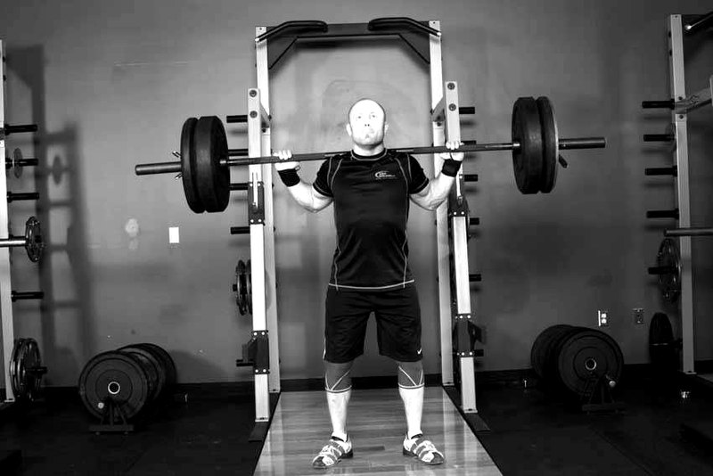 Push Press - Behind the Neck — start position demonstration photo