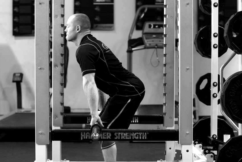 Rack Pulls — start position demonstration photo