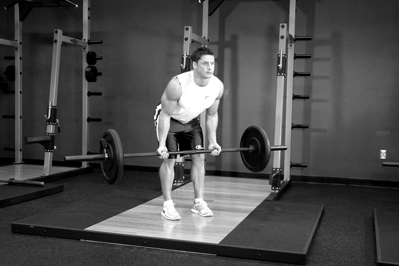 Reverse Grip Bent-Over Rows — start position demonstration photo