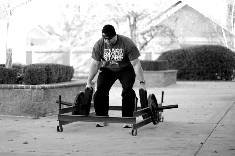Rickshaw Deadlift — start position demonstration photo