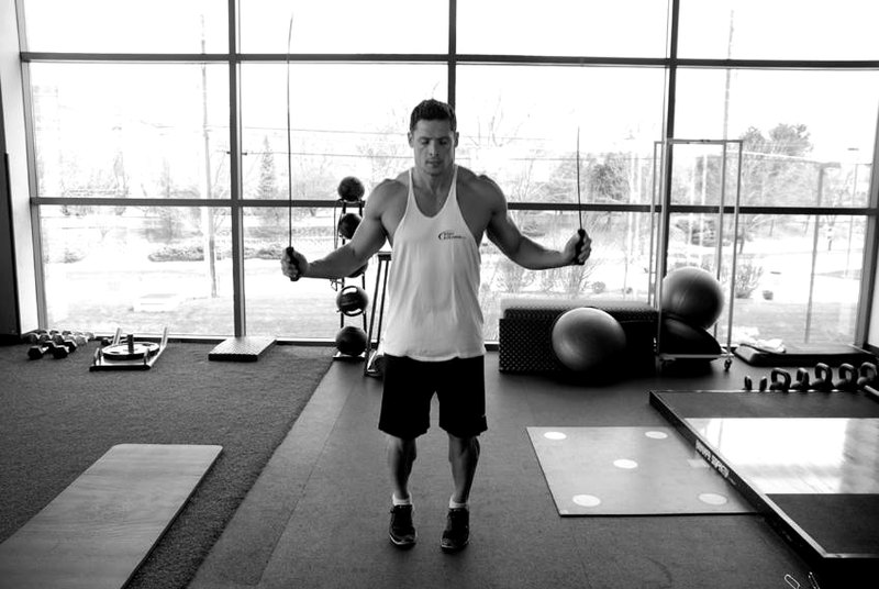 Rope Jumping — start position demonstration photo