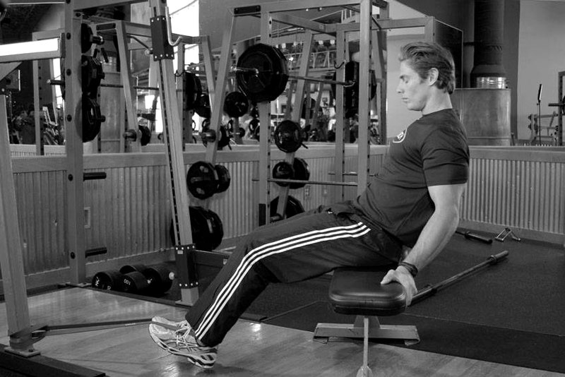 Seated Band Hamstring Curl — start position demonstration photo