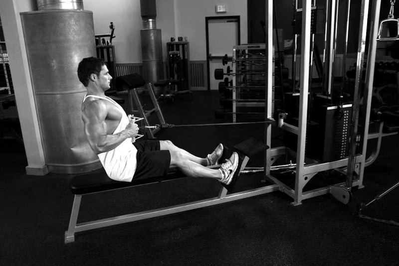 Seated Cable Rows — end position demonstration photo