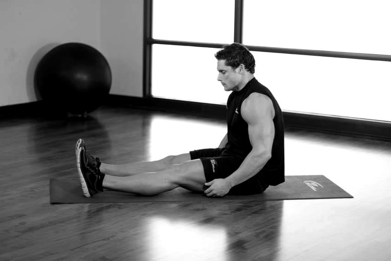 Seated Calf Stretch — start position demonstration photo
