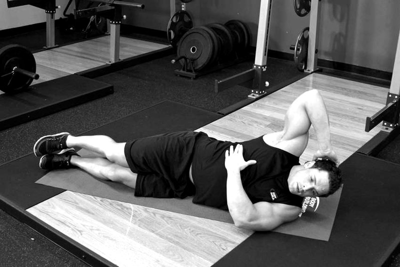 Side Jackknife — start position demonstration photo