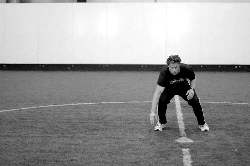Side Standing Long Jump — start position demonstration photo