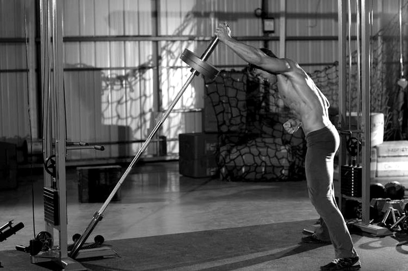 Single-Arm Linear Jammer — end position demonstration photo