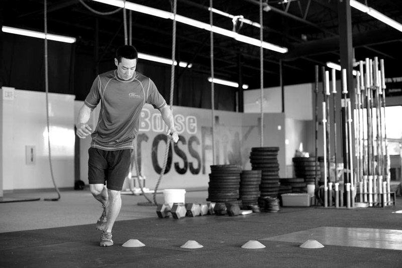 Single-Leg Lateral Hop — start position demonstration photo