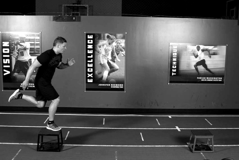 Single-Leg Stride Jump — start position demonstration photo