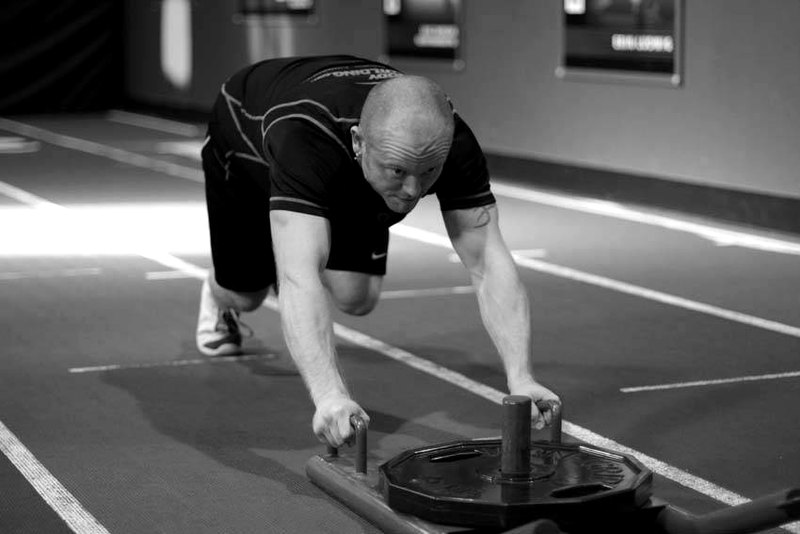 Sled Push — end position demonstration photo