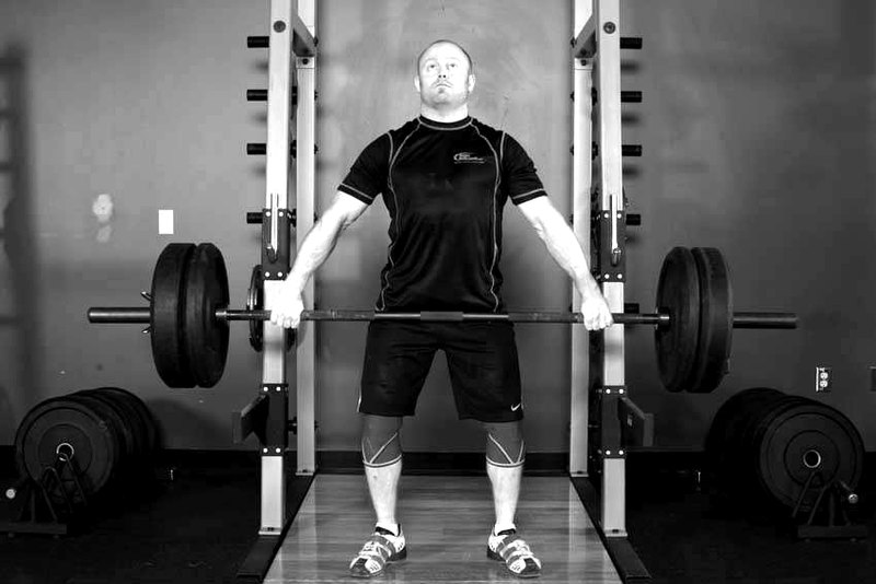 Snatch Shrug — start position demonstration photo