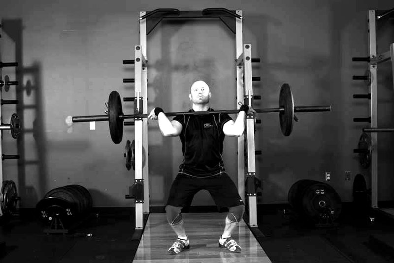 Squat Jerk — end position demonstration photo