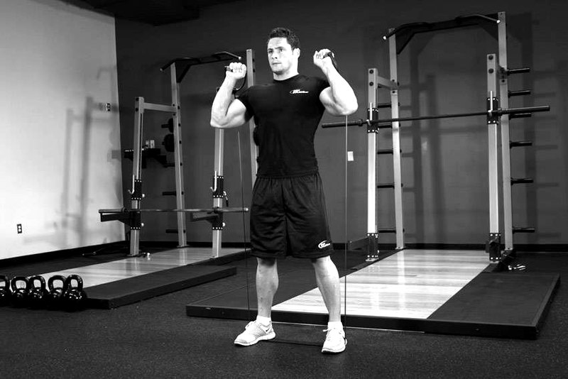 Squats - With Bands — start position demonstration photo