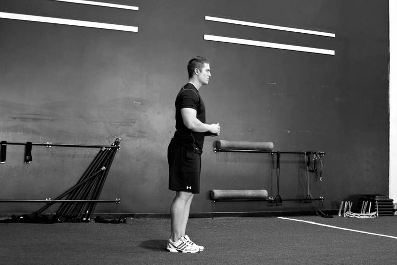 Standing Hip Circles — start position demonstration photo