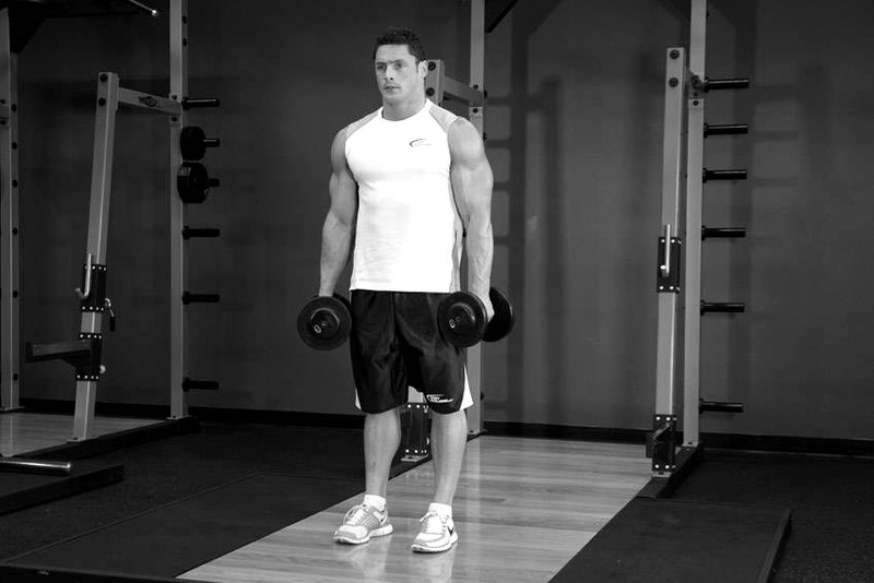 Standing Inner-Biceps Curl — start position demonstration photo