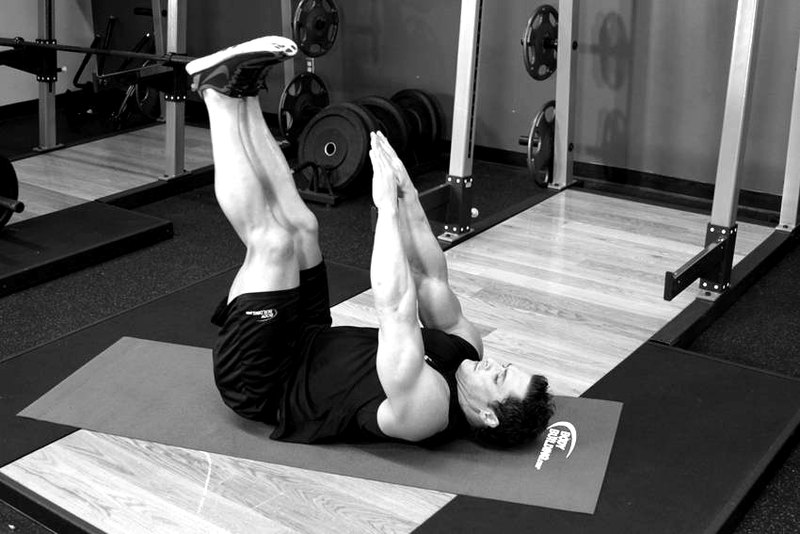Toe Touchers — start position demonstration photo